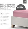 Bettwaesche-mit-Stil Mako-Satin Spannbettlaken rosa 120x200cm Höhe 31-40cm Bild 2