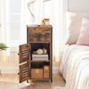 HOOBRO Beistellschrank mit Schublade, Kommode Schrank Vintage, Schmaler Schrank, Verstellbaren Ablagen, Kleiner Telefonschrank, Wohnzimmer, Schlafzimmer, Büro, Flur EBF15CW01 Bild 4