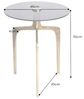 riess-ambiente Beistelltisch ABSTRACT Ø60cm messing gold / schwarz (Einzelartikel, 1-St), Wohnzimmer · Metall · rund · handmade · Nachttisch · Modern Design Bild 3