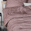 Irisette Mink Flausch Cotton Bettwäsche 135x200 uni Melange aubergine 8835-70 Bild 5
