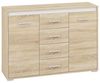 Kommode ""Avo"" Sideboard 120cm Sonoma Eiche weiß anthrazit Bild 3