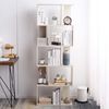 Rebecca Mobili MDF Holz Bücherregal, Bodenregal, 5 Gebleichte Tannenregale, Zeitgenössisches Design, Büroraum - Maße: 169 x 60 x 24 cm (HxBxT) - Art. RE6402 Bild 2