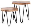 byLIVING Zweisatztisch ELEA / Mangoholz natur, Metall schwarz / B 45, H 55/45, T 40 cm Bild 3
