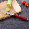Damaszener Gemüsemesser Küchenmesser mit Hartholzgriff Bild 5
