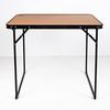 AKTIVE Hoher Klapptisch, 80 x 60 x 67 cm, Kippschutz, Stahlrahmen, MDF-Tischplatte in Bambusoptik, Tragegriff, Camping-, Strand-, Gartentische (63017) Bild 3