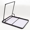 AKTIVE Hoher Klapptisch, 80 x 60 x 67 cm, Kippschutz, Stahlrahmen, MDF-Tischplatte in Bambusoptik, Tragegriff, Camping-, Strand-, Gartentische (63017) Bild 5