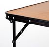 AKTIVE Hoher Klapptisch, 80 x 60 x 67 cm, Kippschutz, Stahlrahmen, MDF-Tischplatte in Bambusoptik, Tragegriff, Camping-, Strand-, Gartentische (63017) Bild 4