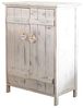 Rebecca Mobili Küchenschrank Kommode Badezimmerschrank 2 Türen Weiß Shabby Chic Herzen Eingang - Maße: 70 x 51 x 30 cm (HxLxB) - Art. RE4573 Bild 5