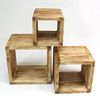 Regal-Cubes "Geflammt", 3er Set Ablageregal Allzweckregal Bücherregal Badregal Bild 3