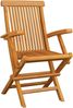 vidaXL Klappbare Gartenstühle 4 Stk. Massivholz Teak 3065528 Bild 3