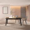 Skraut Home | Esszimmertisch | Küchentisch, Esstisch | 170 | Für 8 Gäste | Hölzerne Beine | Moderner Stil | Eiche Schwarz Bild 2