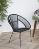 Rattanstuhl schwarz SARITA Bild 2