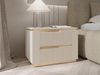 Nachttisch Hilafin 2S (Farbe: Sandbeige / Sandbeige + Gold) Bild 2