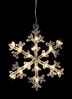 LED Schneeflocke Icy, Fensterlicht, warmweiß, Silber Bild 2