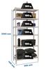 Simon Rack Schwerlastregal, 2500 x 900 x 400 mm, Bis 180 kg Belastbar, 6 Verstellbare Ablagen, Kellerregal, Lagerregal, Weiss - Simonclick Bild 2