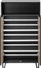 Schildmeyer Schuhschrank Hank, Holzwerkstoff, Schwarzmatt/Akustikpaneel Optik, 60,2 x 33,1 x 107,9 cm Bild 5