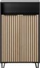 Schildmeyer Schuhschrank Hank, Holzwerkstoff, Schwarzmatt/Akustikpaneel Optik, 60,2 x 33,1 x 107,9 cm Bild 4