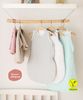 Ehrenkind® Baby Sommerschlafsack Rund | Bio-Baumwolle | Sommer Schlafsack Gr. 50/56 Jeansblau Tropfen | Schlafsack Baby Schlafsack Kinder Bild 2