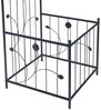 Rosenbogen Barisciano mit 2 Blumenkästen Schwarz [casa. pro] Bild 5