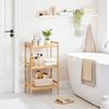 Songmics Standregal mit 3 Ablagen, Bambus natur, 31,5 x 45 x 80 cm Bild 2