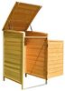 Mülltonnenbox braun Mülltonnenverkleidung Mülltonne 240L Mülltonnenhaus Gartenbox Gerätebox Gerätehaus Holz Anbau Gerätehaus Bild 2