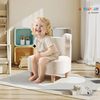 AIYAPLAY Kindersessel mit Teddyfleece-Optik, Bärenform (Kinderstuhl mit Holzbeine, 1-St, Kindersofa), für Kinderzimmer, Spielzimmer, Beige Bild 2