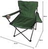 Anglersessel Campingstuhl mit Getränkehalter und Tasche Grün Bild 2