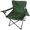 Anglersessel Campingstuhl mit Getränkehalter und Tasche Grün Bild 4