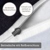 LINKHOFF Wendebettwäsche Cashmere Cord Bettwäsche - Bettwäsche-Set 135x200 + 80x80 Kissen, mit Reißverschluss - Cordbettwäsche - Unifarben Weiß - Beige - Grau Bild 3