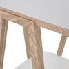 DRW Beistelltisch mit Ablage aus Holz in Weiß und Eiche, 38 x 38 x 1,8 cm, 38 x 38 x 1,8 cm Bild 2