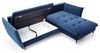 Designer Sofa Louise mit Schlaf- und Klappfunktion Blau rechts Bild 3