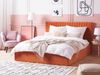 Polsterbett 'VION' Samtstoff mit Stauraum Orange 160x200 cm Bild 2