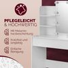 Casaria Schminktisch Lucia mit LED Beleuchtung 140x40 cm Spiegel Schublade 3 Fächer Ablagen Schlafzimmer Frisiertisch Schminkkommode Make-up Holz Weiß Bild 5