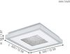 Eglo 98369 LED Deckenleuchte PESCATE mit Kristallen chrom weiß, klar L:32cm B:32cm H:5cm Bild 4