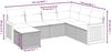 vidaXL 7-tlg. Garten-Sofagarnitur mit Kissen Grau Poly Rattan 3265764 Bild 3