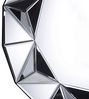 Wandspiegel Silber ø 70 cm MDF Platte Unregelmässig Diamantform Form Modern Bild 4