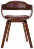 vidaXL Esszimmerstuhl Braun Bugholz und Kunstleder 327331 Bild 4