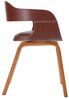 vidaXL Esszimmerstuhl Braun Bugholz und Kunstleder 327331 Bild 5