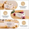 Yorbay Vorratsdose 3er Set Kartoffel Aufbewahrungsbox, Zwiebel Kartoffel Knoblauch, (Aufbewahrung Mit Deckel, aus Holz, Schwarz oder Weiß), Vorratsbehälter für Kartoffeln, Zwiebeln, Knoblauch, Gemüse, Früchte Bild 2