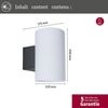 Paulmann No. 94186 Outdoor Wandleuchte Tube E27 IP54 Alu Bild 2