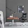 COLAMY Office Chair with Footrest-Ergonomic High Back Design Executive Computer Desk Chair with Removable Lumbar Pillow, 90-135°Reclining, Thick Bonded Leather for Home Office Work Comfort, Black Bild 4