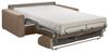 Schlafsofa 4-Sitzer Samt CALITO - Beige - Liegefläche: 160 cm - Matratzenhöhe: 18 cm Bild 2