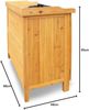 Habau 3106 Gartentisch mit Unterschrank, 98 x 48 x 95 cm, Natur Bild 3