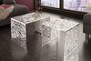 riess-ambiente Couchtisch ABSTRACT 49cm silber (Set, 2-St), Wohnzimmer · Metall · eckig · Handarbeit · Gap Design · Modern Bild 5
