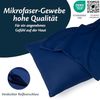 Kissenbezug 50x80 Mikrofaser Premium 2er Set Kissenhülle Deko für Kissen Bett/Sofa Stoff Superweicher Resistent Hypoallergen Anti-Milben Atmungsaktiv Kopfkissenbezug mit Verdecktem Zip Voll Waschbar Bild 2