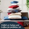 Kissenbezug 50x80 Mikrofaser Premium 2er Set Kissenhülle Deko für Kissen Bett/Sofa Stoff Superweicher Resistent Hypoallergen Anti-Milben Atmungsaktiv Kopfkissenbezug mit Verdecktem Zip Voll Waschbar Bild 4