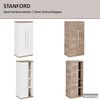 FACKELMANN STANFORD Midischrank 51 cm breit, Weiß/Braun hell Bild 5