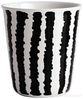ASA Selection Coppetta Becher Espresso, Kaffeetasse, Tasse, Ton, Big Stripes, Schwarz / Weiß, 100 ml, 44002214 Bild 2