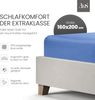 Bettwaesche-mit-Stil Mako-Satin Spannbettlaken hellblau 160x200cm Höhe 21-30cm Bild 2