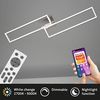 Di-Ka LED Deckenleuchte Frame WIFI CCT LED mit Fernbedienung chrom - alu Bild 2